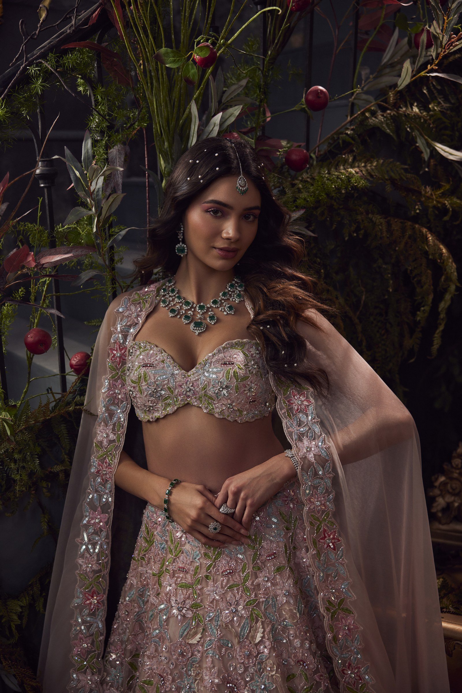 Baby Pink Lehenga Set thumbnail 2