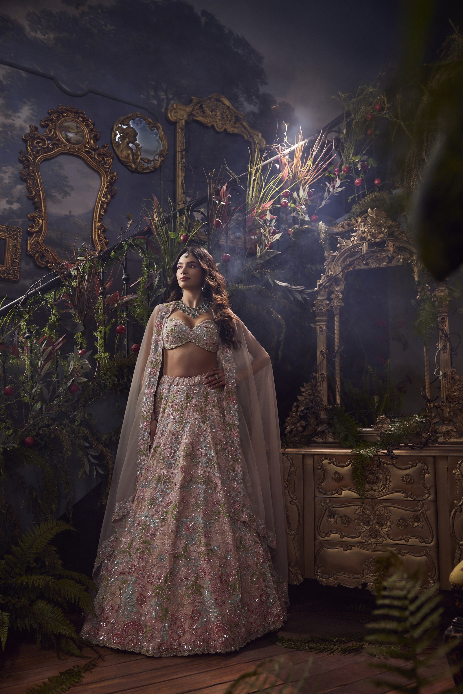 Baby Pink Lehenga Set thumbnail 3