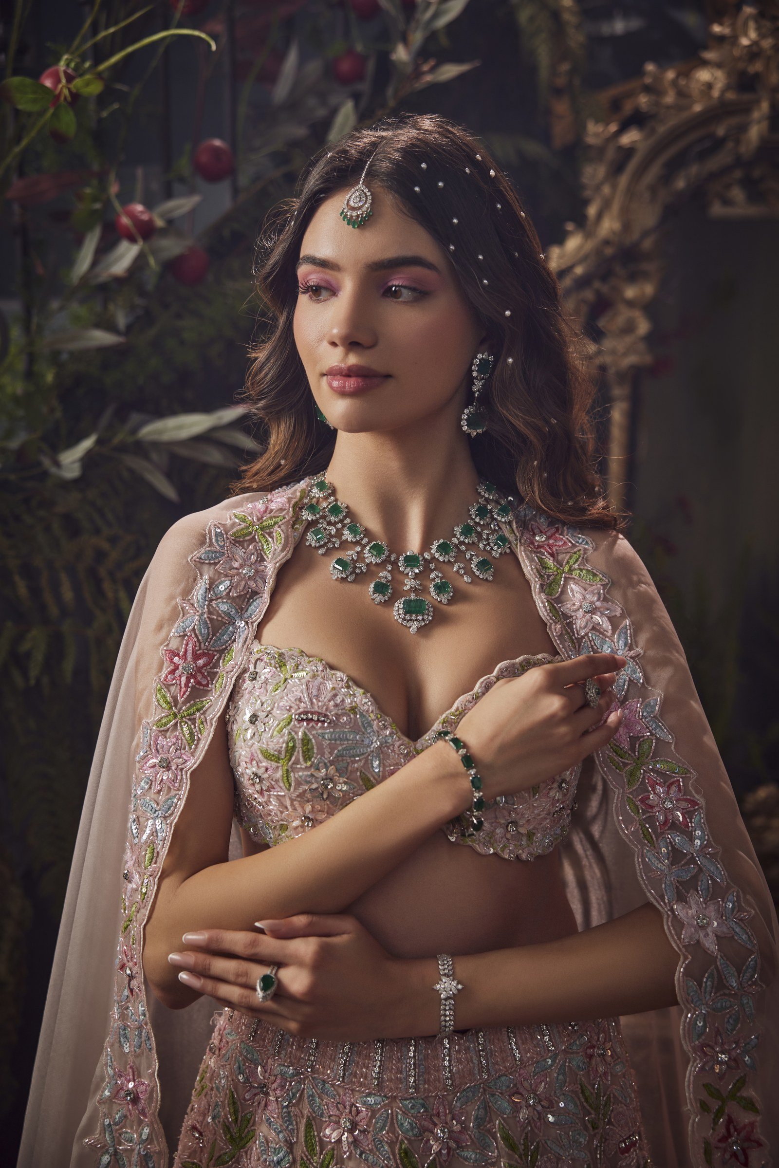 Baby Pink Lehenga Set thumbnail 4