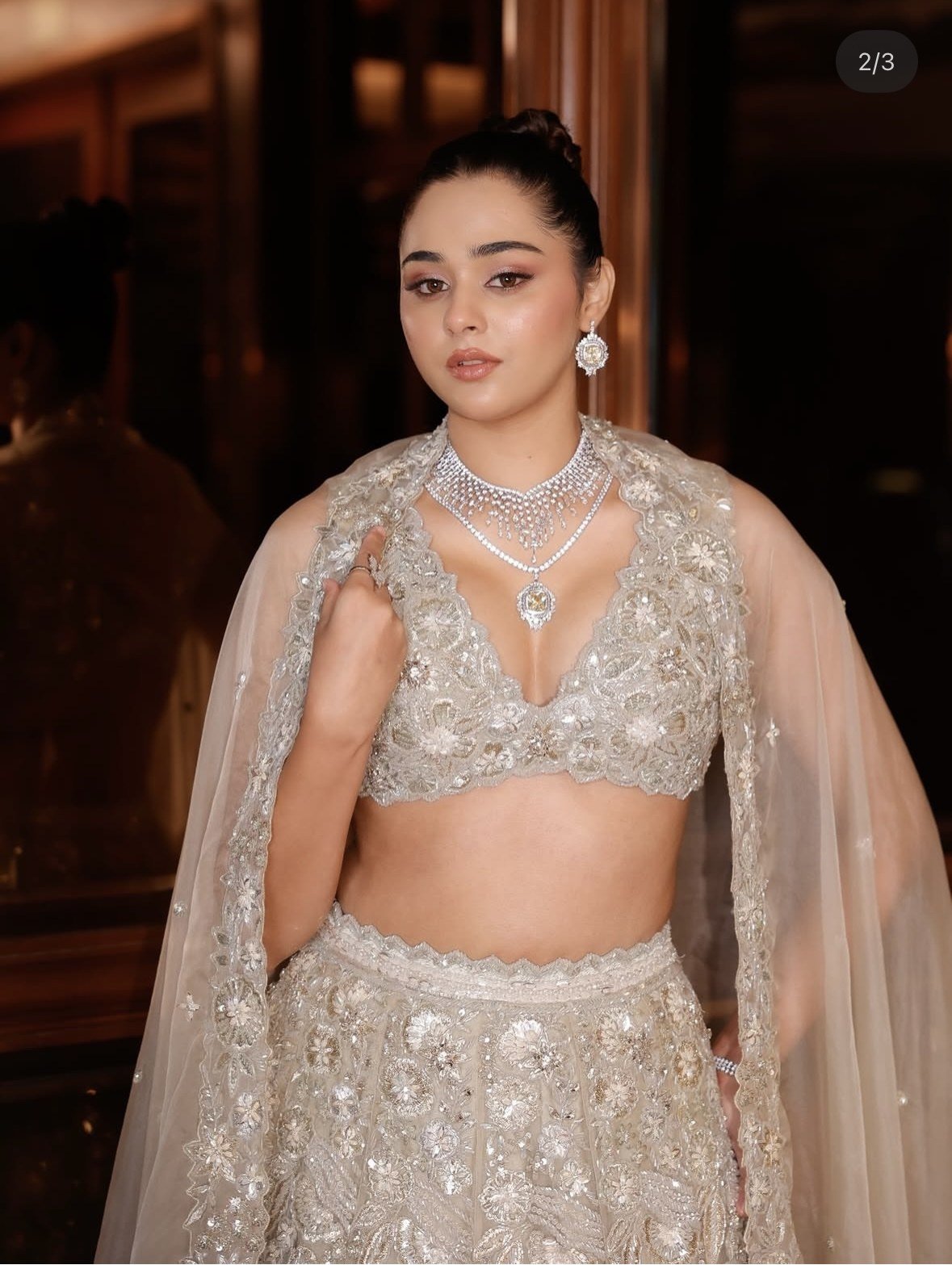 Dusty Green Lehenga Set thumbnail 2