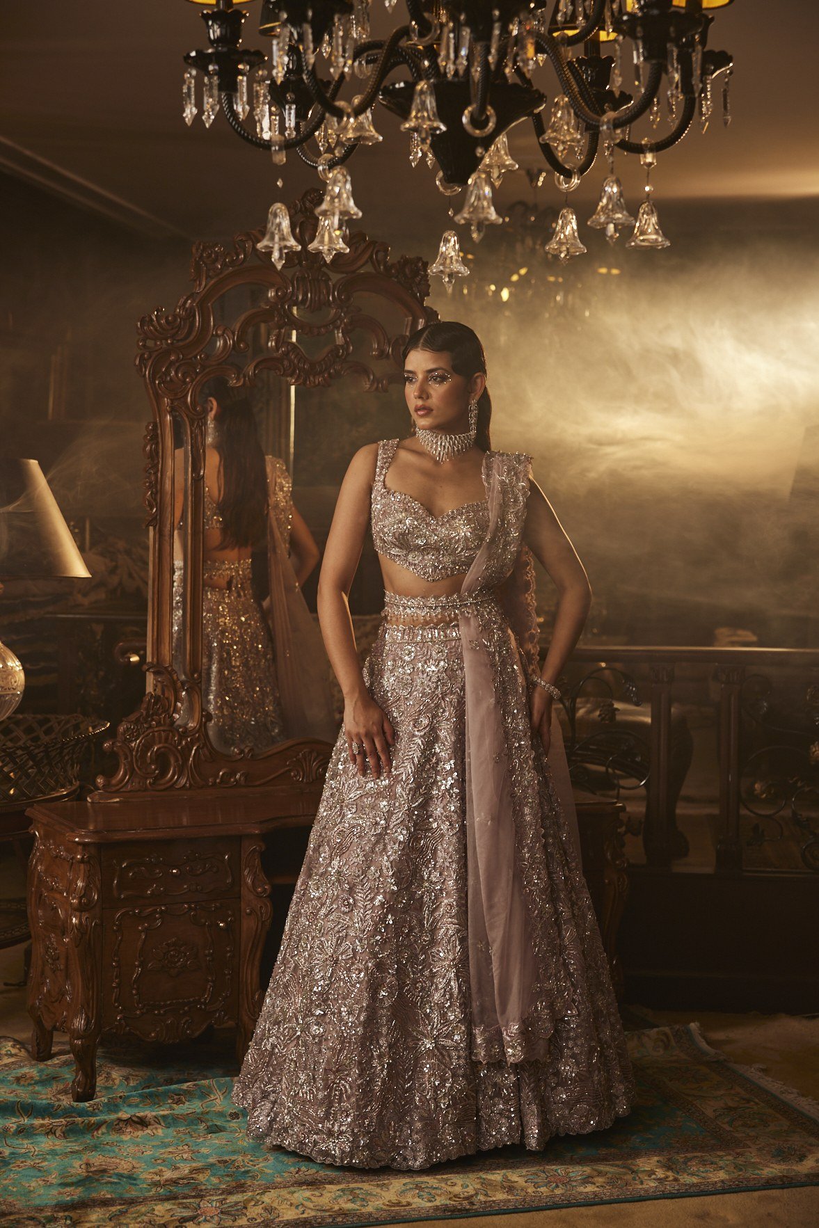 Glam Gold Lehenga Set — alternate view