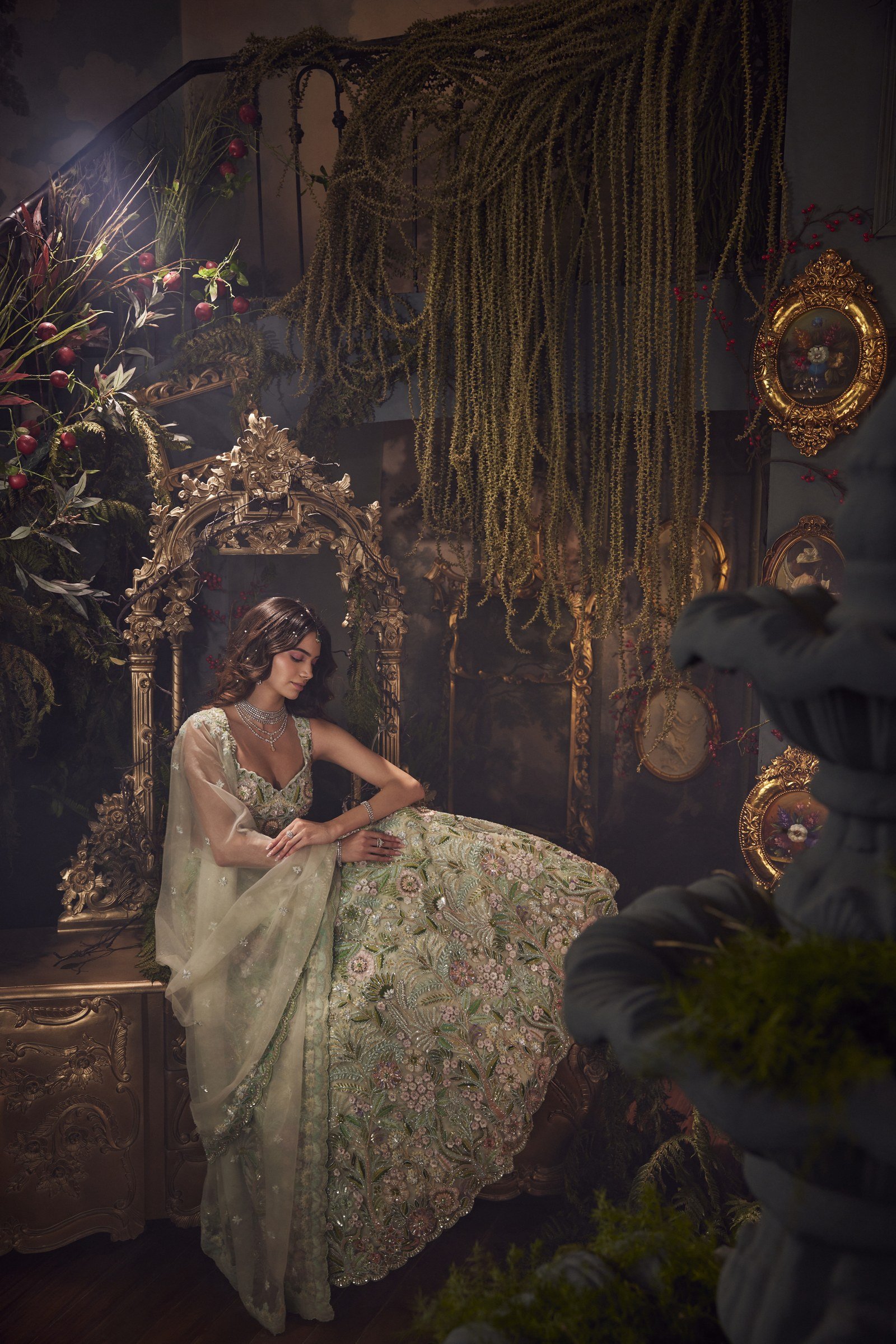 Green Lehenga Set thumbnail 4
