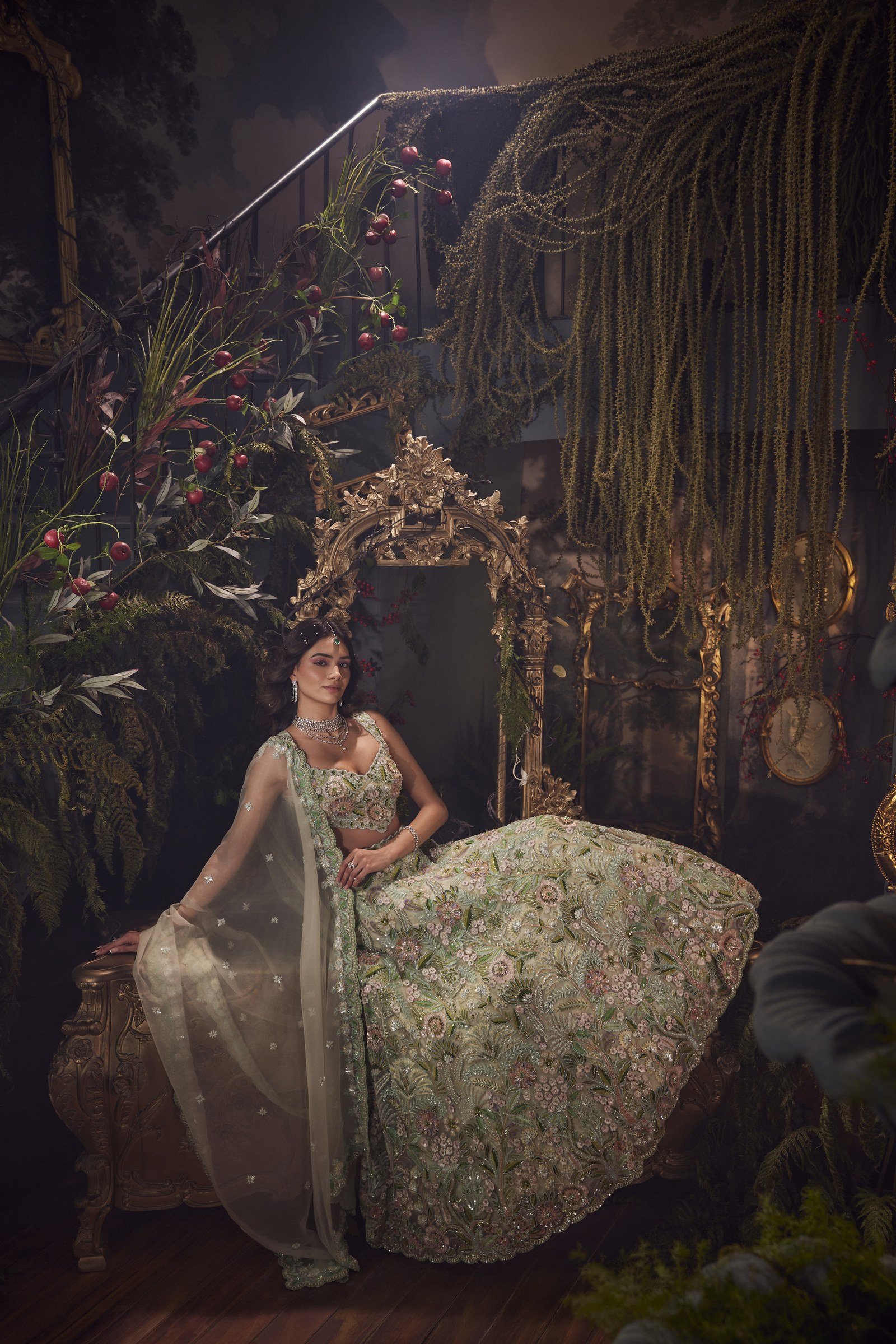 Green Lehenga Set thumbnail 5