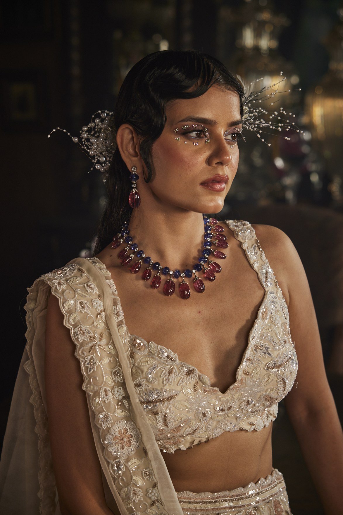 Ivory Lehenga Set thumbnail 4