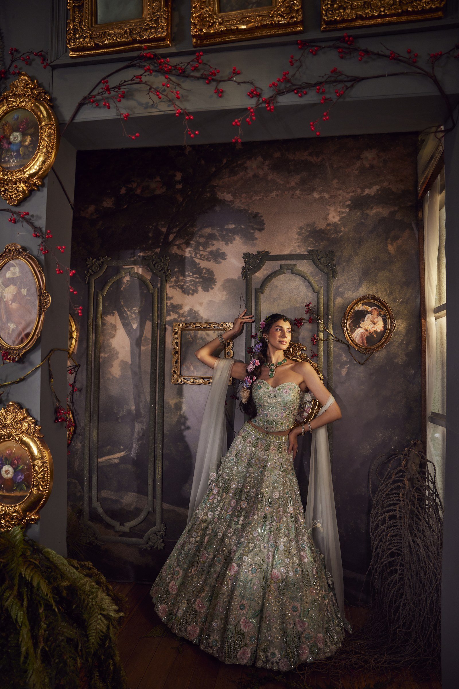 Light Blue Lehenga Set — alternate view