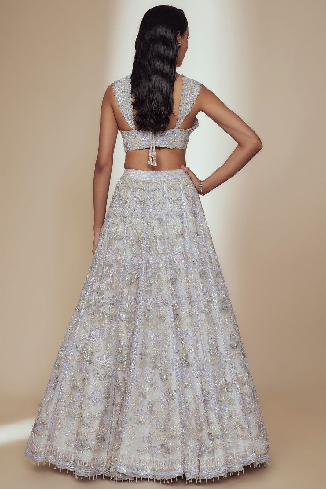 Light Lavender Blush Lehenga Set thumbnail 3