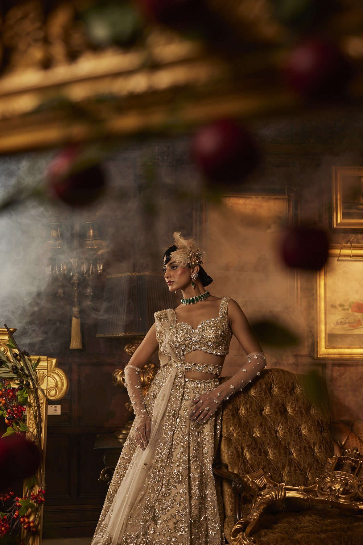 Oriental Ivory Lehenga Set — alternate view