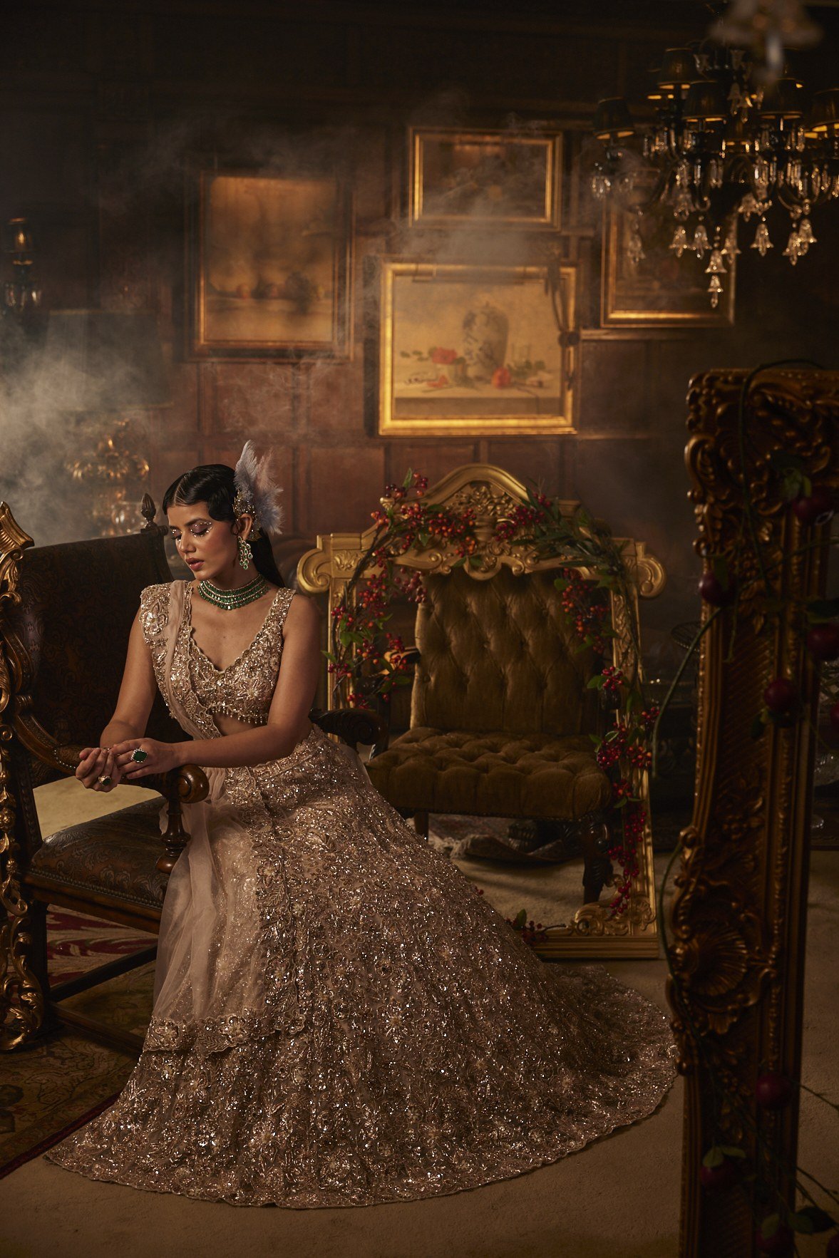 Peaches and Cream Lehenga Set thumbnail 6