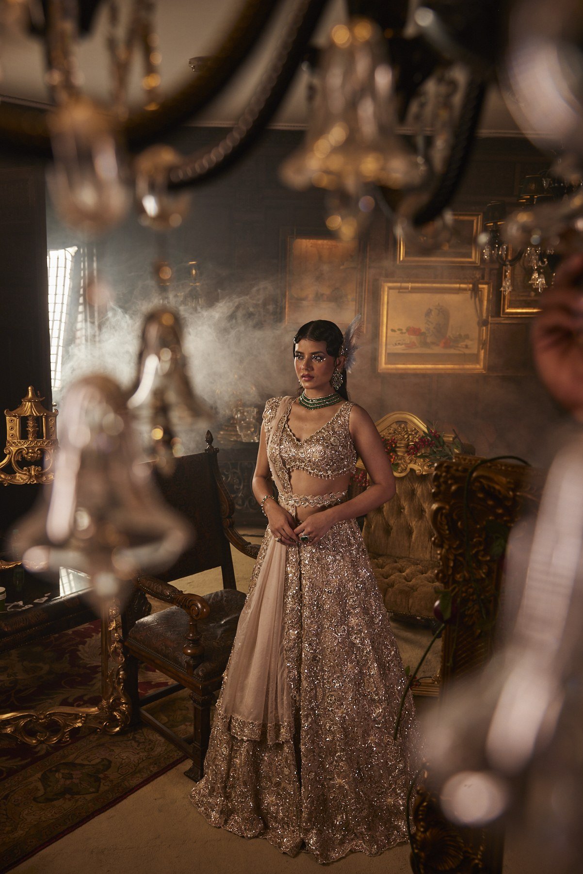 Peaches and Cream Lehenga Set thumbnail 9
