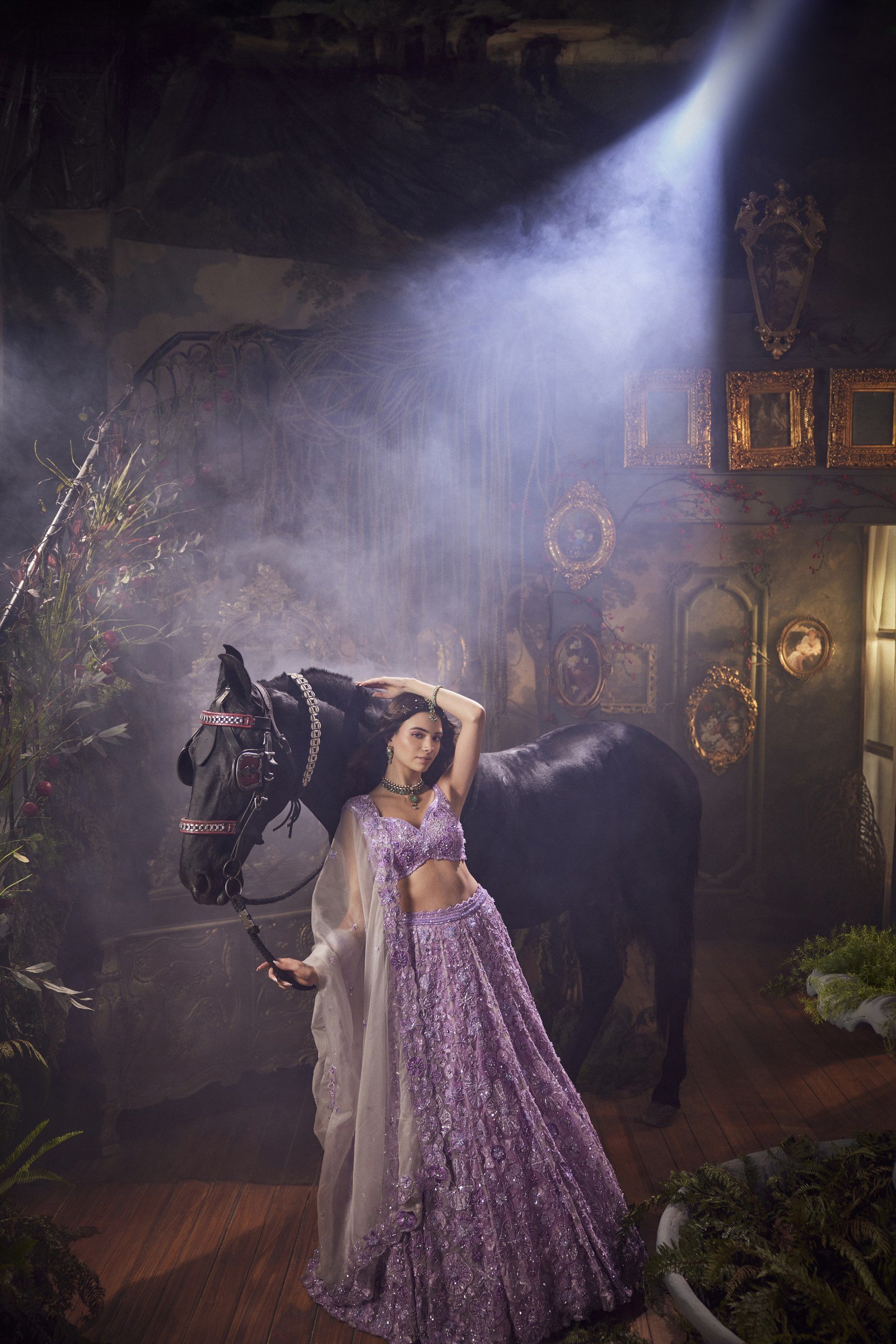 Purple Lehenga Set thumbnail 4