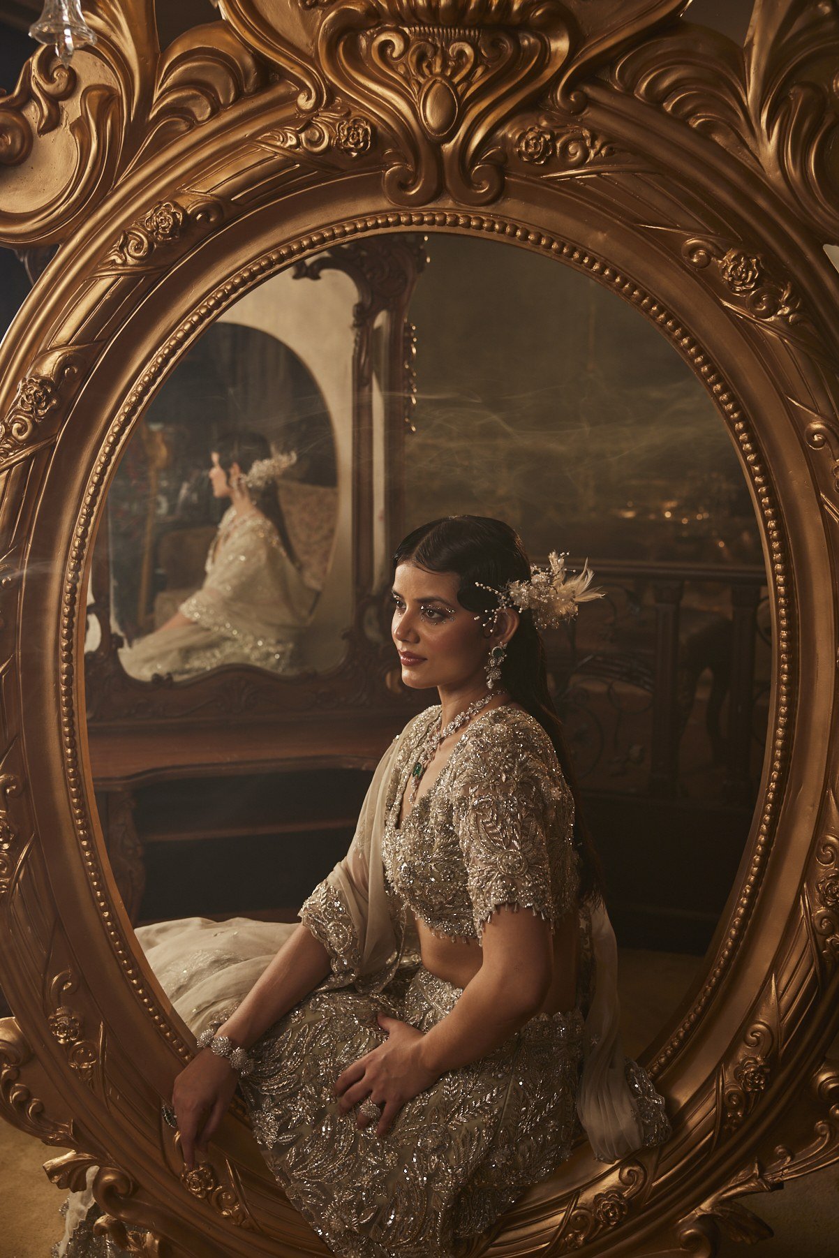 Welsh Green Lehenga Set — alternate view